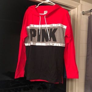 PINK fleece sweatshirt and matching leggings!